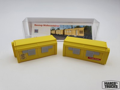 Loewe Set (A) from 2 Living container. ''BAHNBAU GRUPPE'' / HO, 2x70mm 1:87 /LW151