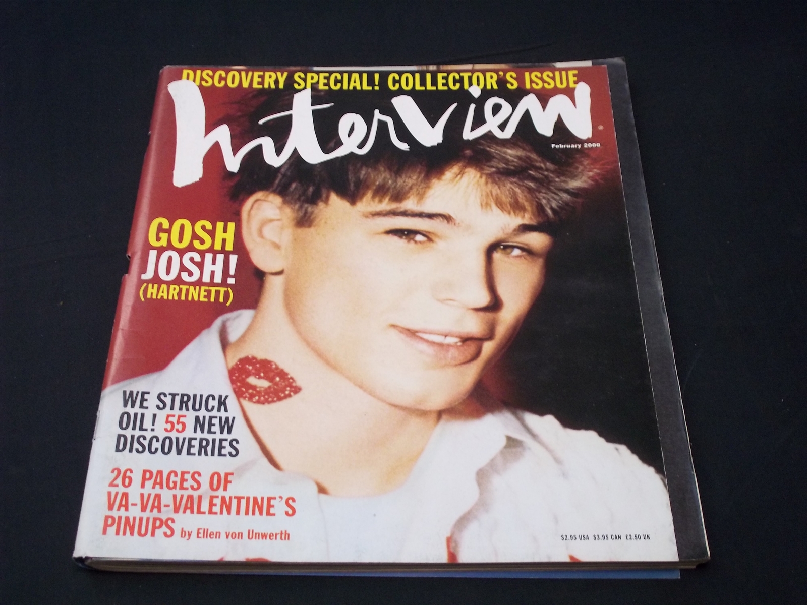 12water stories magazine 冬号 No.2 2000 FEBRUARY INTERVIEW MAGAZINE - JOSH HARTNETT FRONT COVER - H