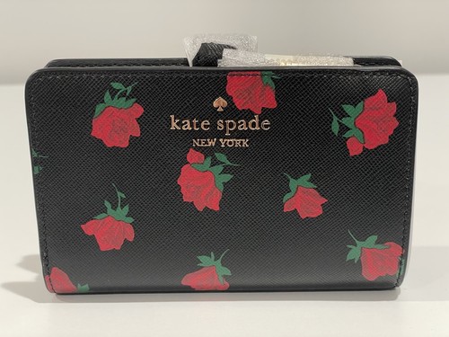 【Kate Spade】Madison Floral Medium Bifold Wallet◆国内発送 Kate Spade Madison Floral Medium Bifold Wallet Meringue