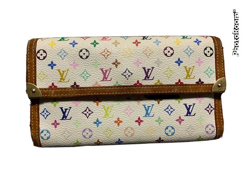 LOUIS VUITTON X Takashi Murakami Porte Trésor Wallet White