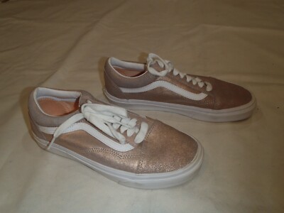 Vans Old Skool Rose gold glitter Women shoes size 7