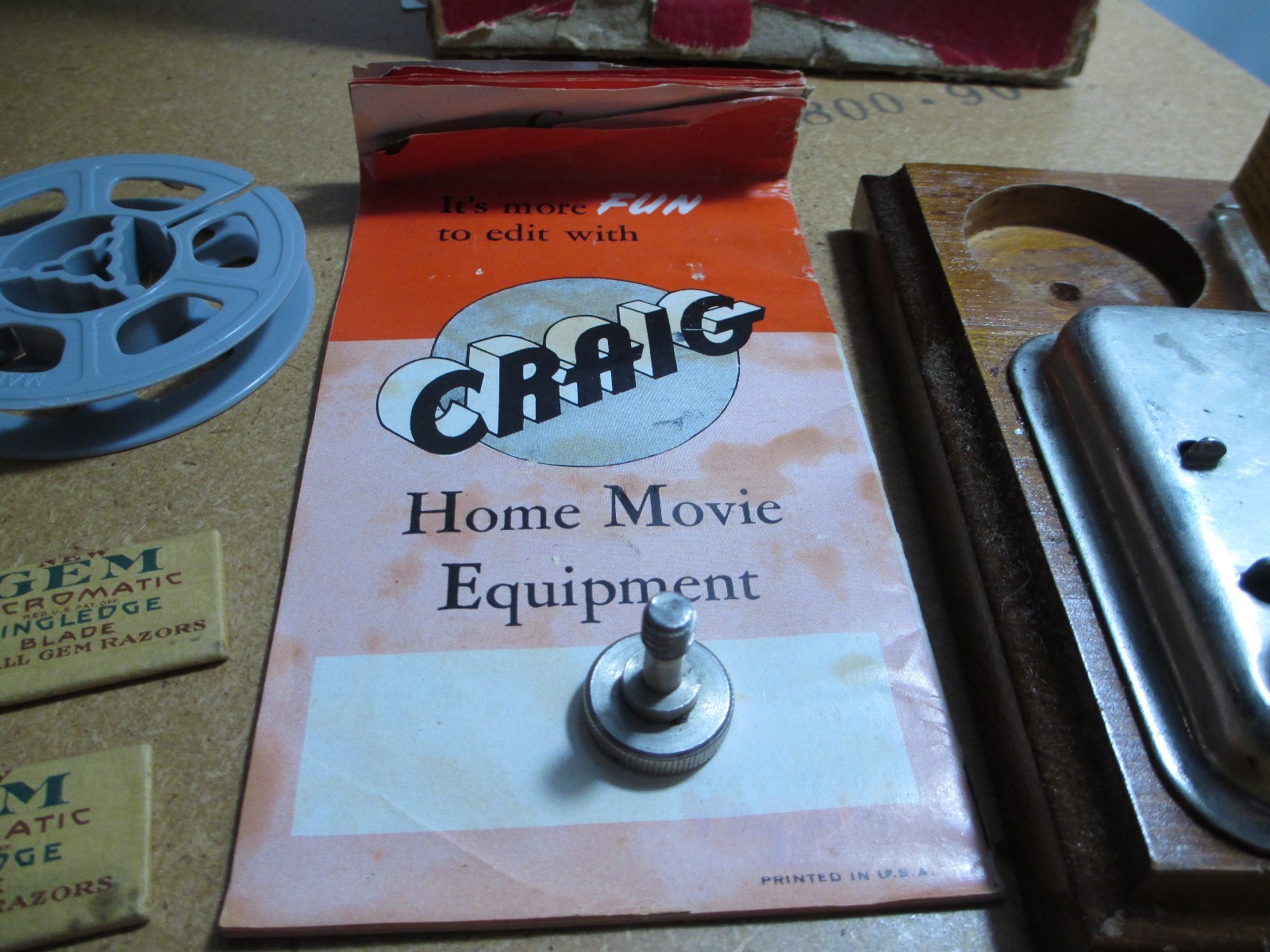 Vintage Craig 8-16mm Junior Splicer By Craig Movie Supply Co.