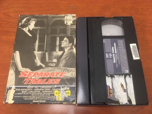 2 Drama VHS Lot-The French Lieutenant's Wife-Separate Tables Fox Video Big Box