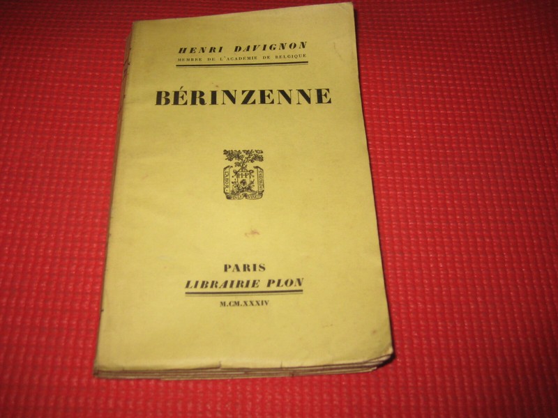 Henri Davignon: BÃ©Rinzenne. Envoi