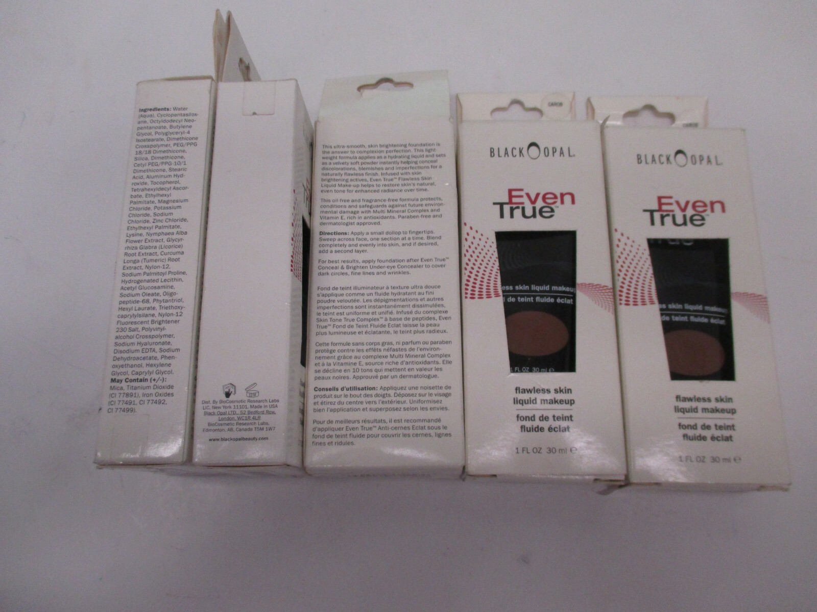 5 BLACK OPAL EVEN TRUE FLAWLESS SKIN LIQUID MAKEUP - CAROB -  AA 19691