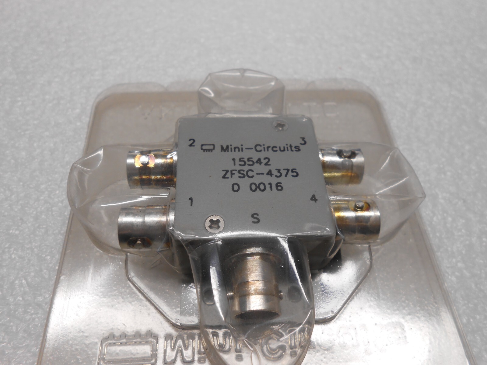 MINI CIRCUITS ZFSC-4375, 4 WAY SPLITTER COMBINER 50-90 MHz