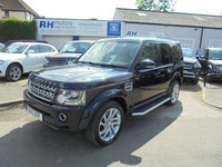 LAND ROVER DISCOVERY 4 3.0LTR HSE BLACK IVORY LEATHER 2015 15reg 7 SEATER VGC