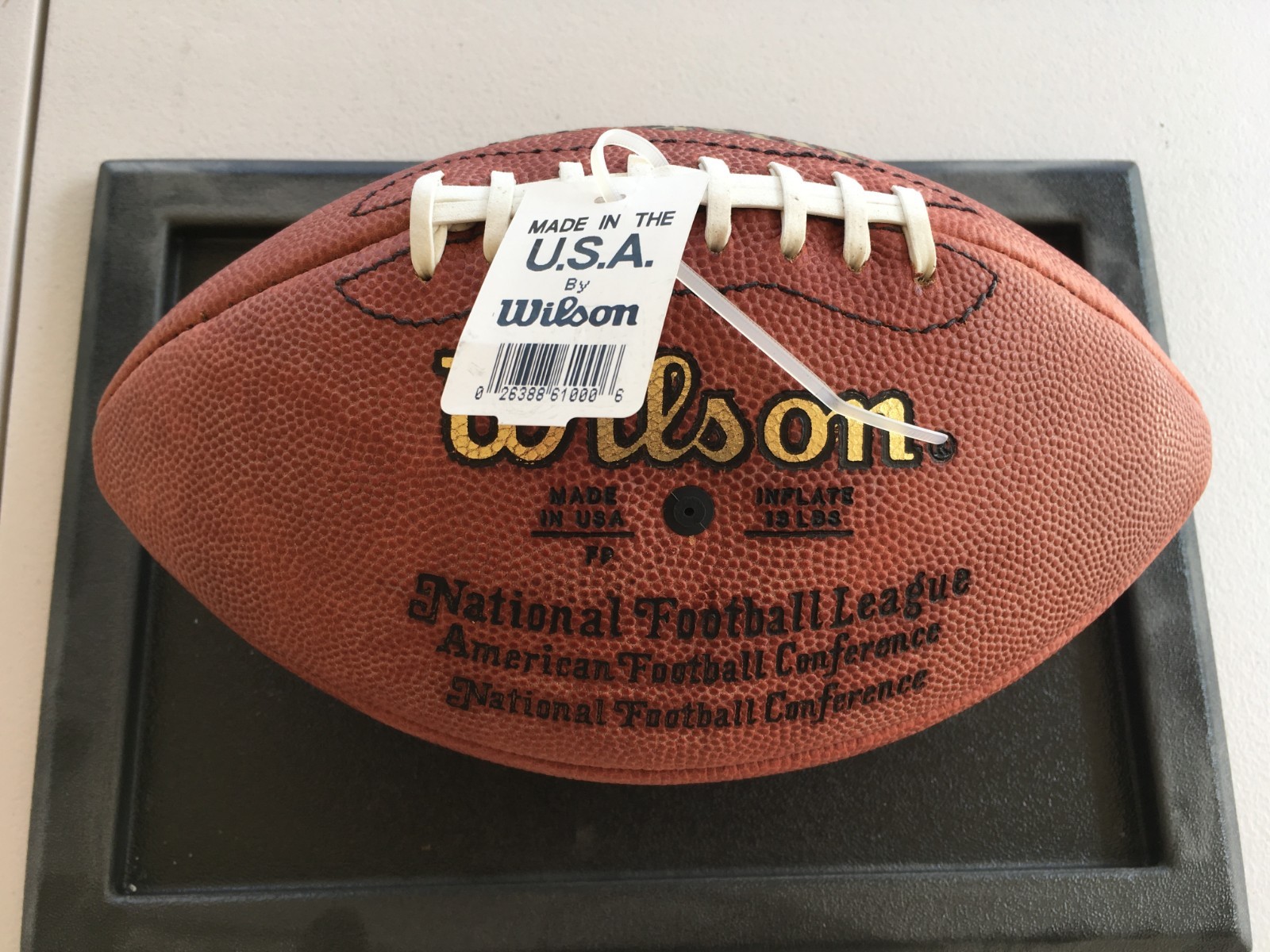 Y.A. Tittle HOF 1971 Full Sized Official NFL Wilson Football Signed Auto w/ Tags