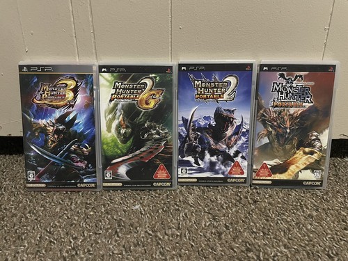 PSP Monster Hunter Portable 1st 2nd 2nd G 3rd set Japan PSP Monster Hunter Portable 1st 2nd 2nd G 3rd set Japan