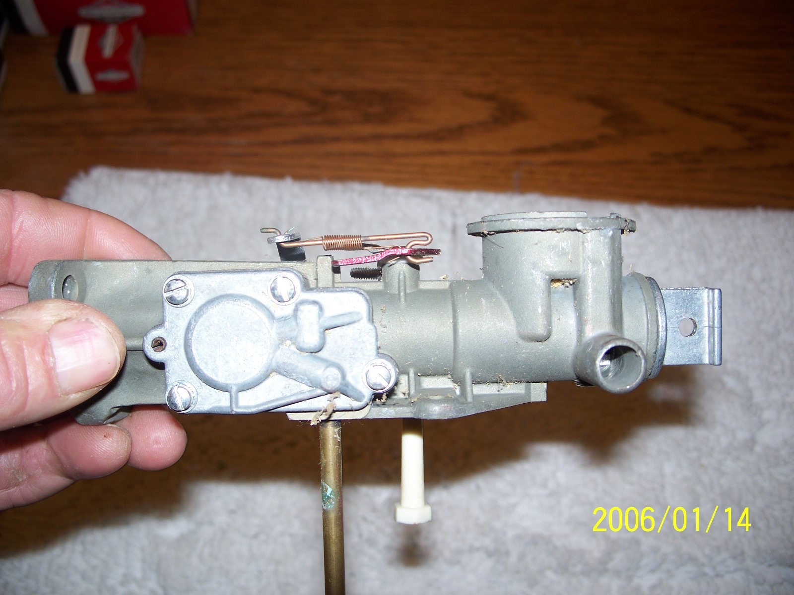 Briggs and Stratton old tank type carburetor