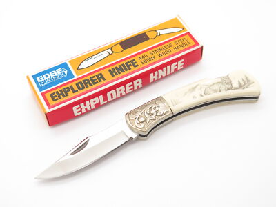 その他 sanetaka Vtg Explorer G Sakai Seki Japan Lynx Scrimshaw 3.1 Folding