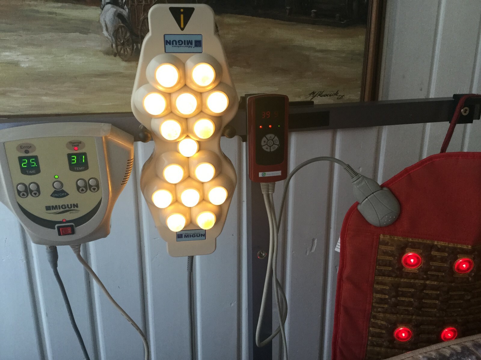 Healthy Line-PEMF-Photon Massage Table Mat-Migun hy-777 far infrared projector