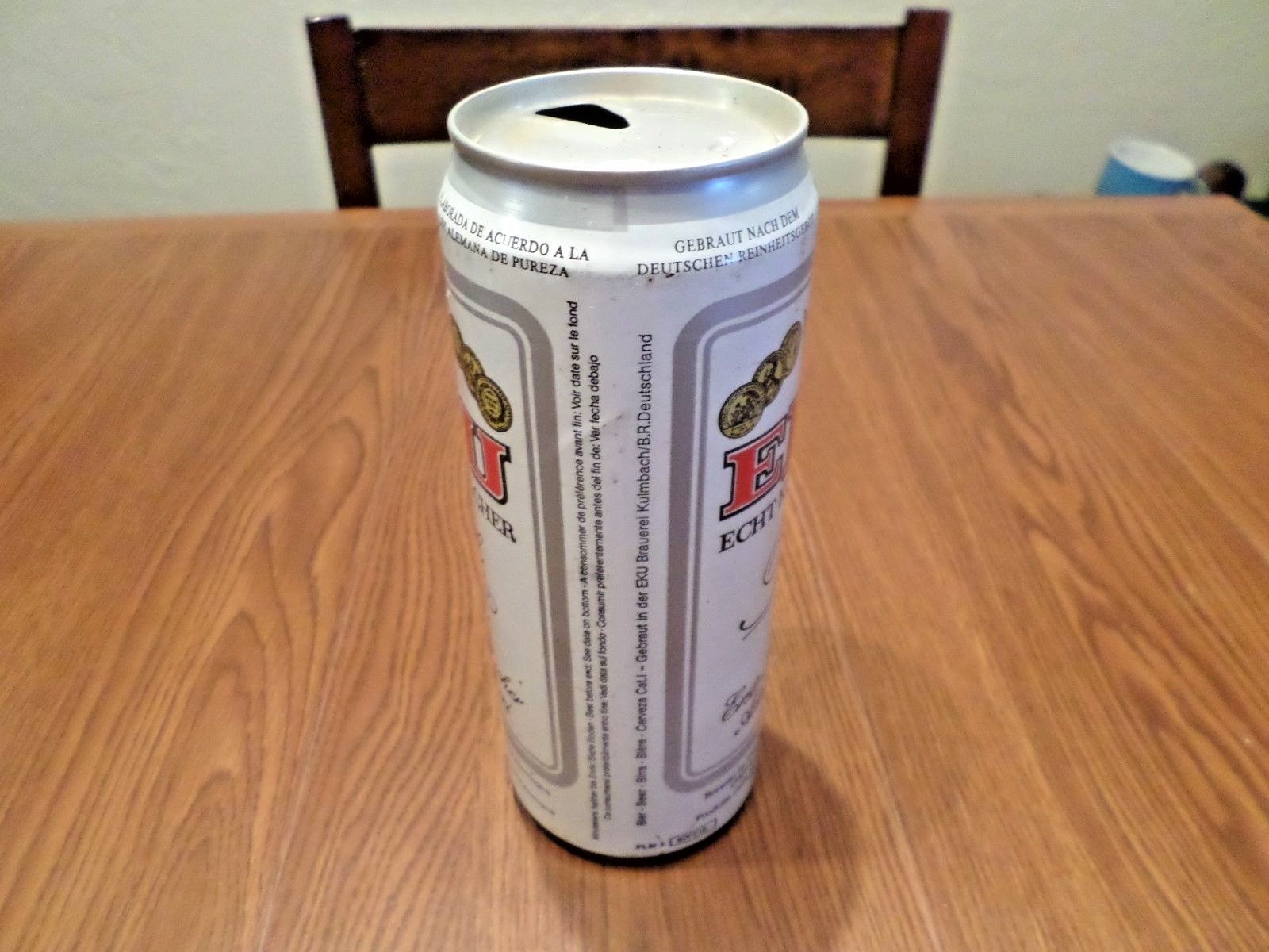 EKU Echt Kulmbacher Pils W. Germany 50 cl Steel Beer Can