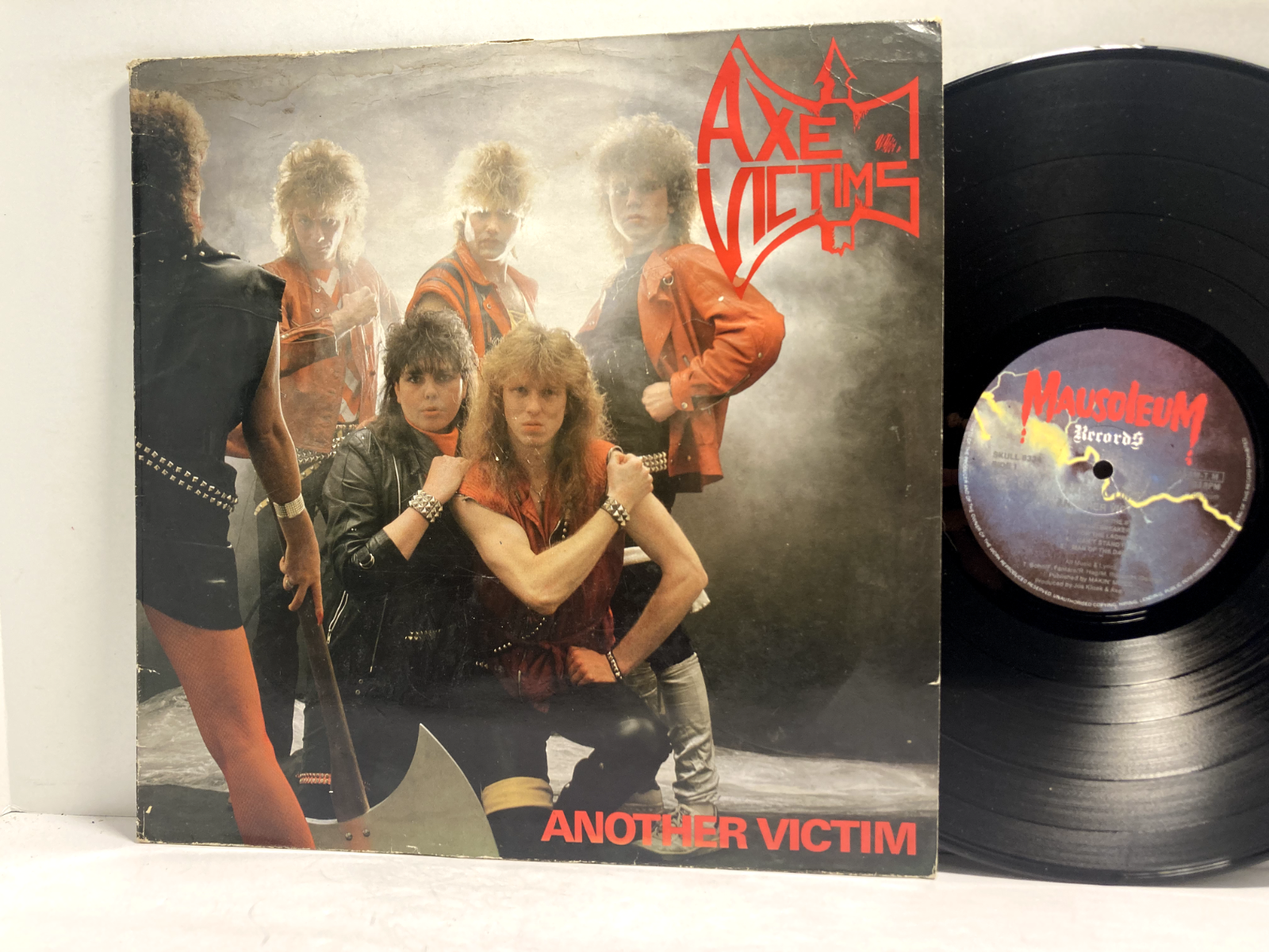 Axe Victims - Another Victim LP - Mausoleum SKULL 8334 - Tested