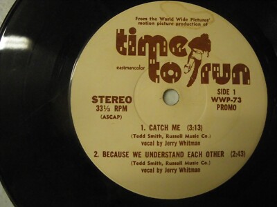 Catch Me, Traveling Man Time To Run Soundtrack EP 7'' 33 rpm Promo
