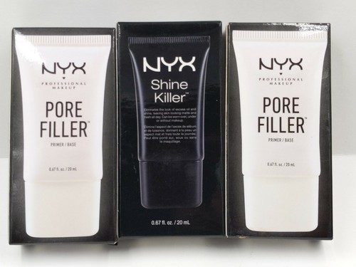 NYX Professional Makeup Pore Filler(2X) & Shine Killer (1X), 0.67 Ounce