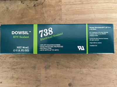 DOW DOWSIL 738 ELECTRICAL SEALANT SILICONE 3 OZ TUBE -1E