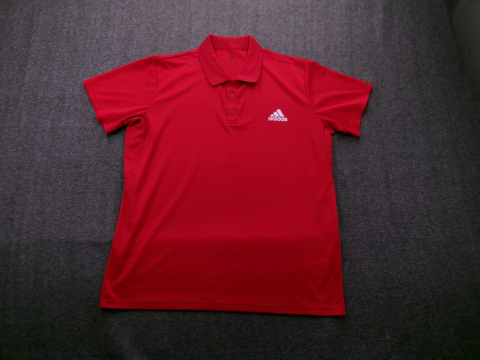 adidas CLIMLITE レッド ポロシャツ L adidas】アディダスCLIMALITE 半袖ポロシャツ スポーツウェア L
