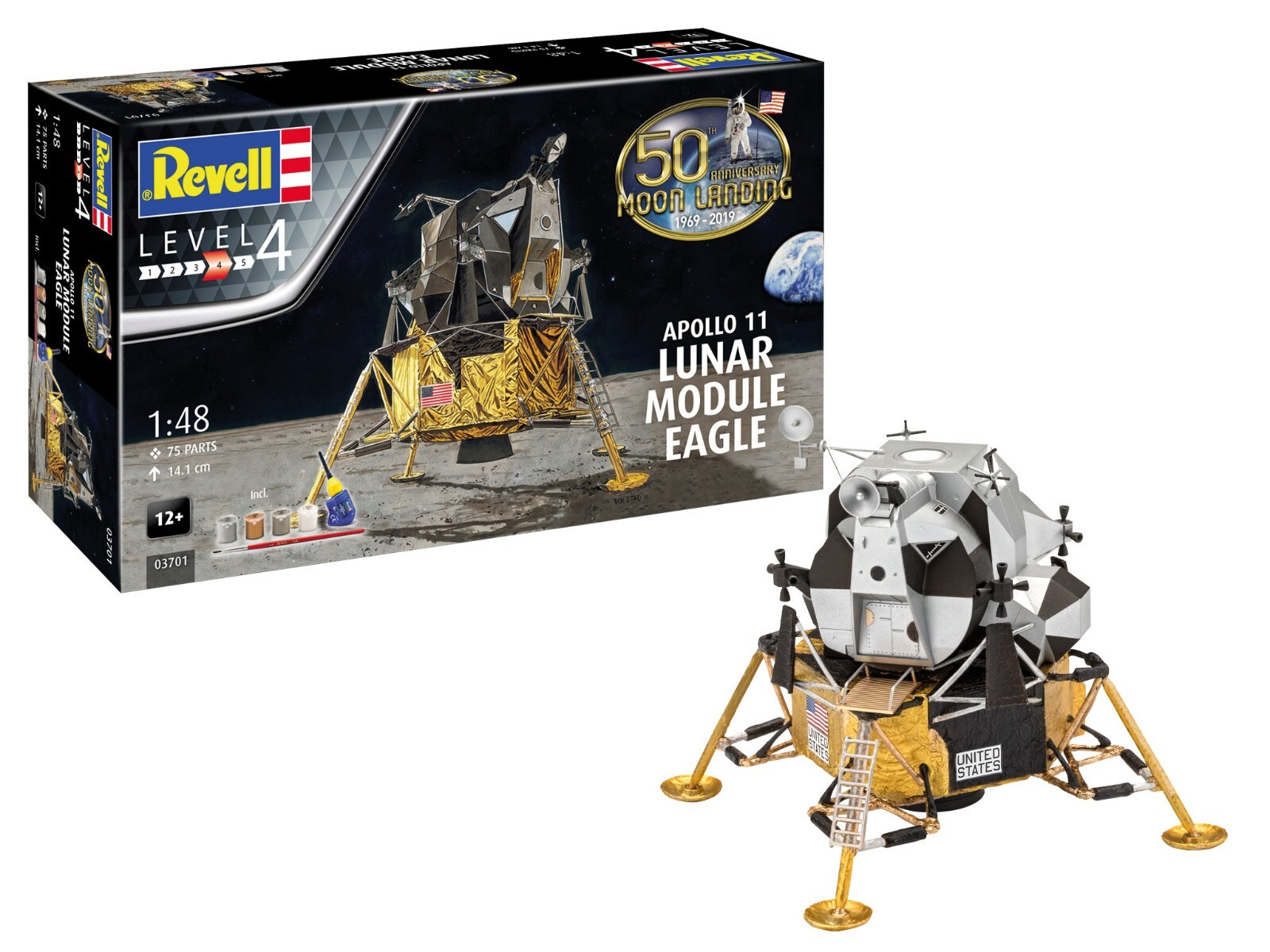 Revell-Germany 1/48 Apollo 11 Lunar Module Eagle w/paint