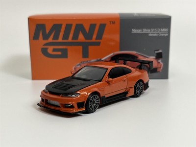 Nissan Silvia S15 D Max Metallic Orange 1:64 Scale Mini GT MGT00581R
