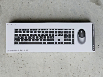 SATECHI MX3 Slim Bluetooth Backlit Keyboard & Mouse Combo w/Numeric Keypad NEW