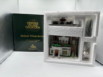 Department 56 Dickens Village CROWN AND CRICKET INN 1st Edition 1992 5750-9