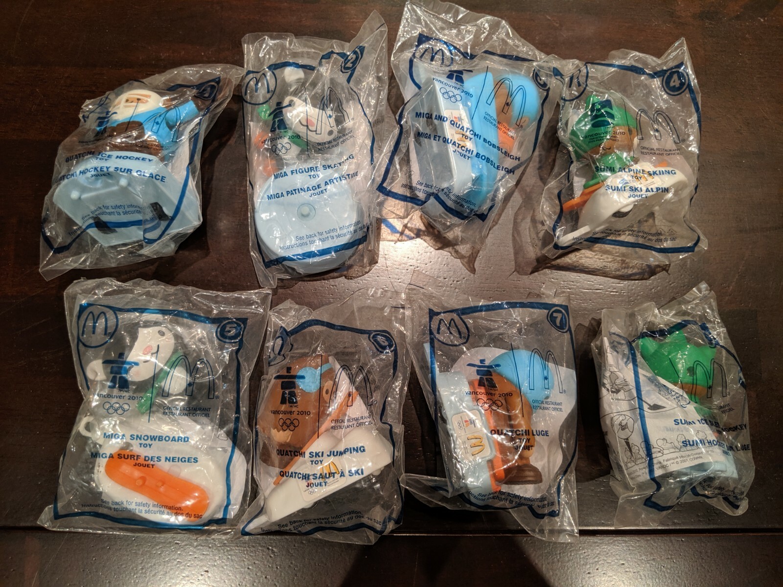 Mcdonalds Toys Vancouver 2010 Winter Olympics Set of 8 Sealed | eBay