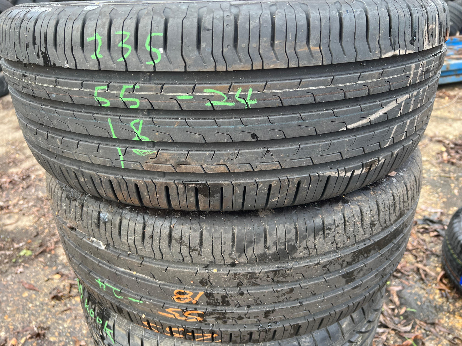 New 235 55 18 Continental, EC 6, AO, 100V, x1 Single Tyre (F1_tyres) YD043