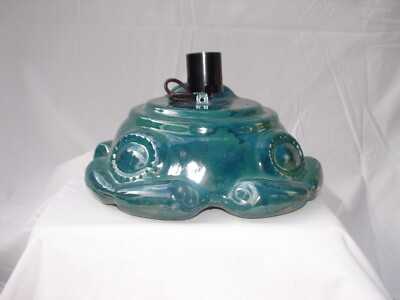 1970's VINTAGE Atlantic Mold Ceramic Christmas Tree GREEN Bottom BASE ONLY