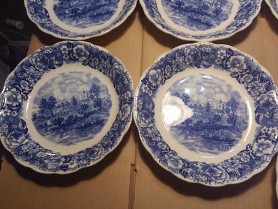 9 BOWLS - FLOW BLUE - 