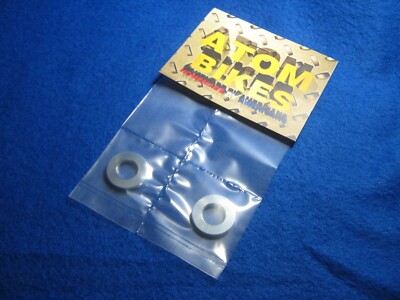ATOM BIKES D'S WASHERS 3/8'' X 3/4'' POLISHED ALUMINUM ALLOY BMX RACING WASHERS