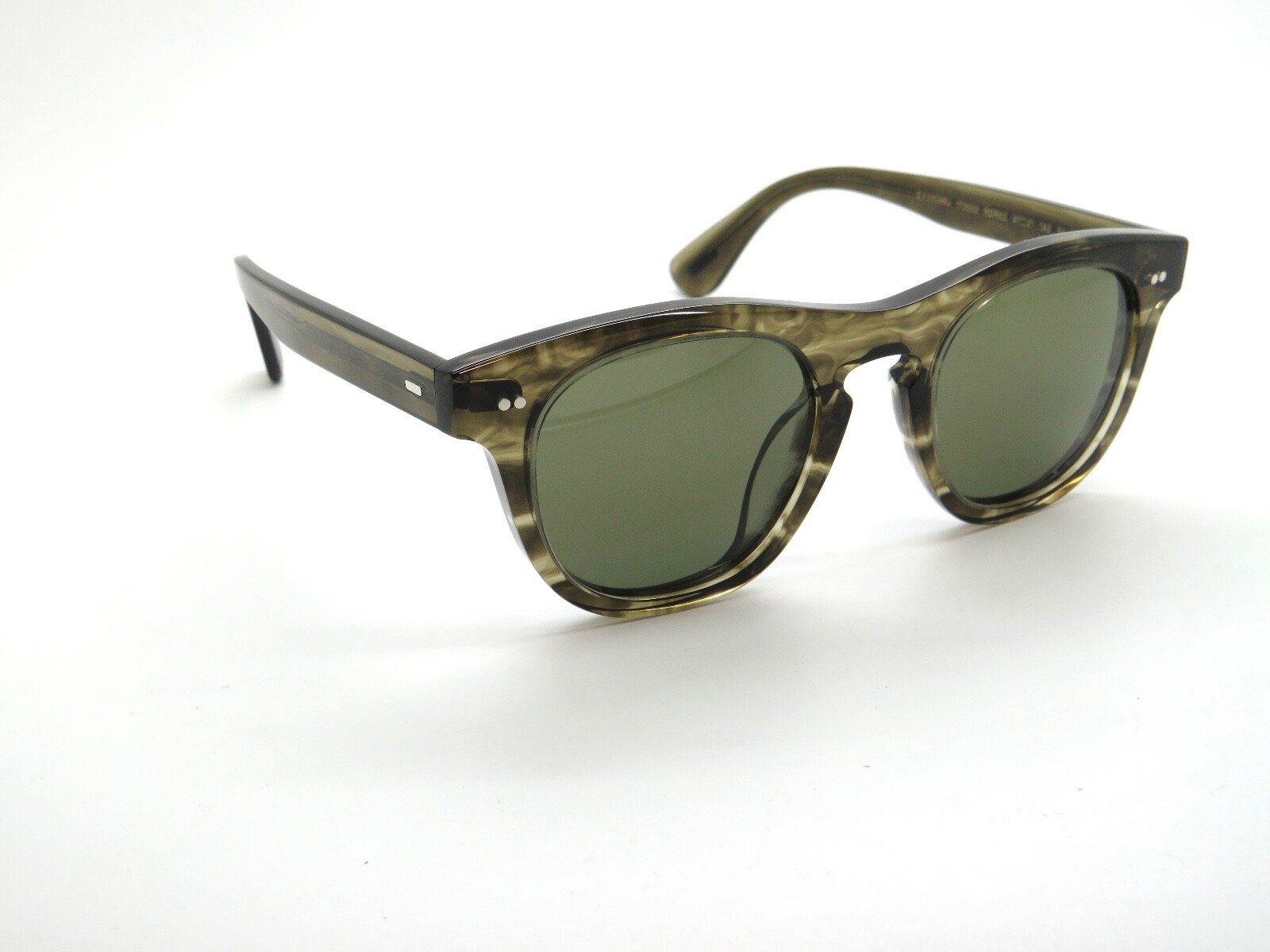 Pre-owned Oliver Peoples Rorke Ov5509su 173552 Soft Olive Gradient/g-15 47mm Sunglasses In Green G-15