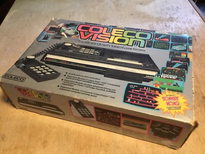 ColecoVision Console Early Release, 1982 Complete In Box, paperwork, controllers