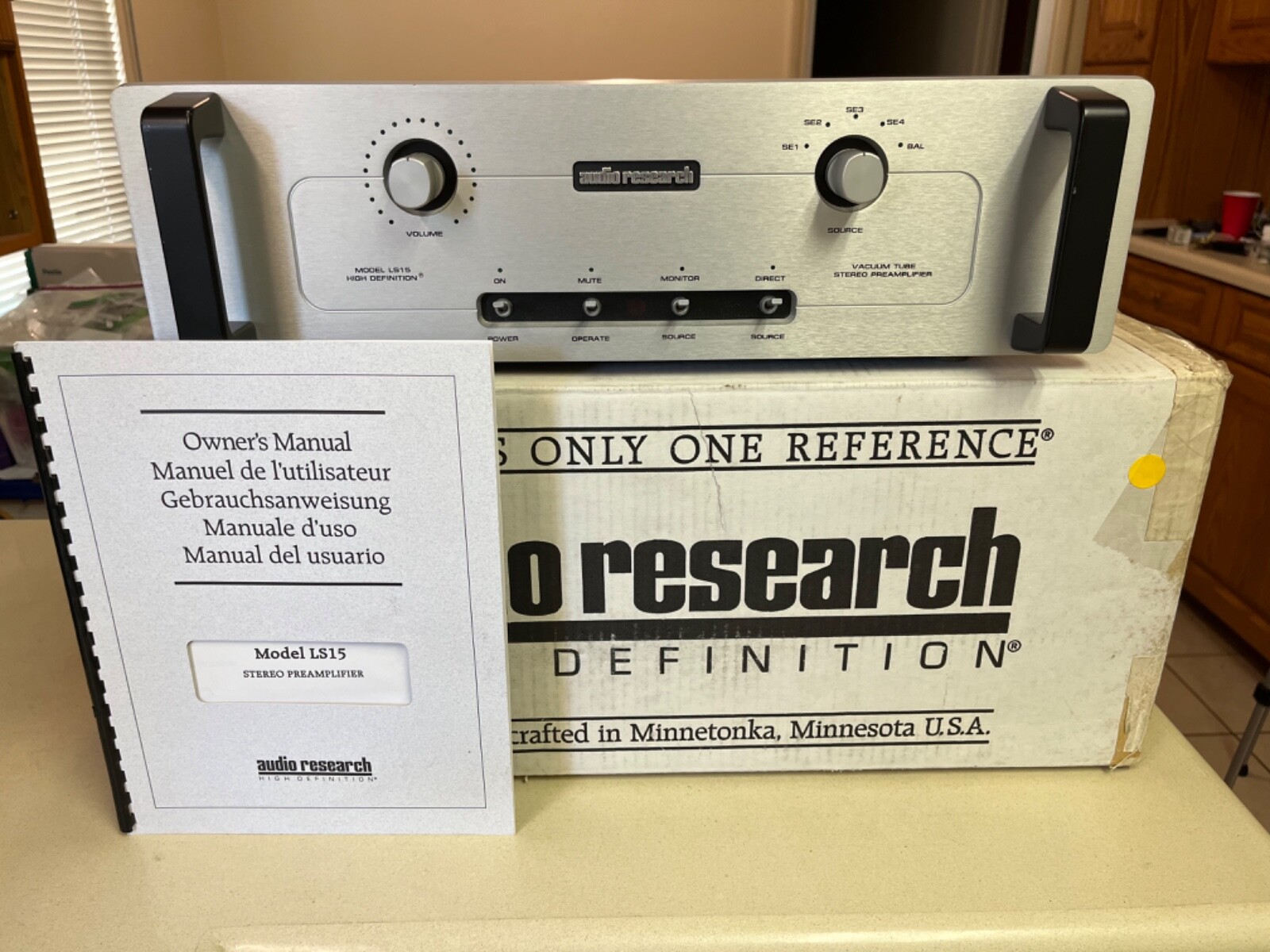 Audio Research LS15 LS15 Tube Preamplifier w/ Remote, Original Boxes