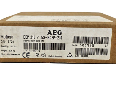 SEALED AEG Modicon AS-BDEP-210 Discrete Input Module 8x115AC ASBDEP210