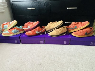 Nike SB Dunk Low Burnt Sunrise, Wheat, Mystic Red, Orange Emerald Rise Sz 11