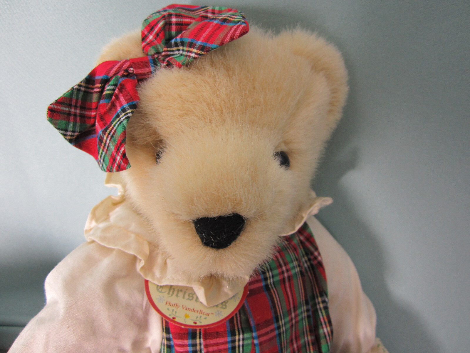 1995 Fluffy & Fuzzy Vander Bear Twins New England Country Christmas Plush Bears