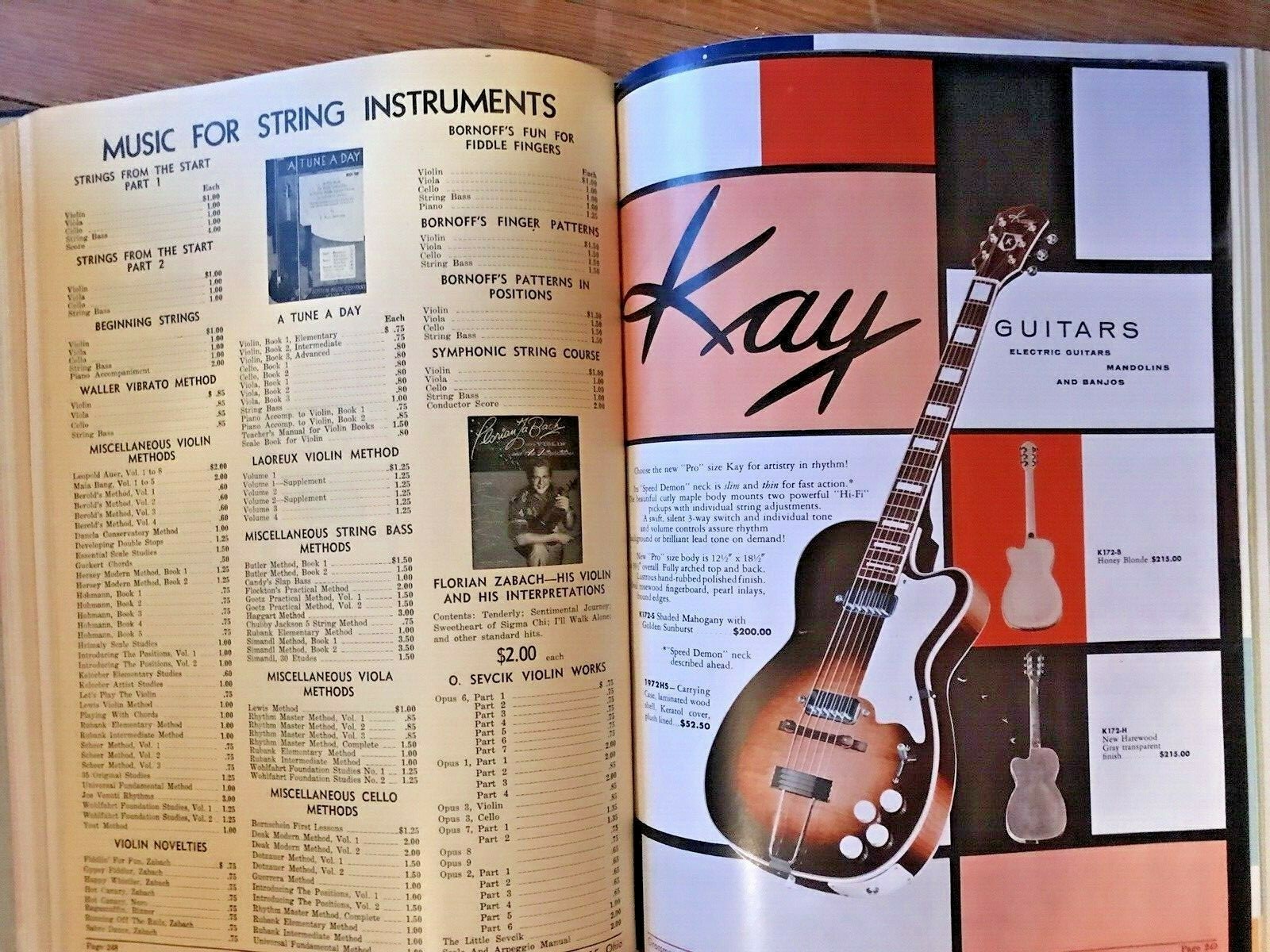 1957 '57 GROSSMAN'S 566 pg Musical Instruments & Publications (Grossman) Catalog