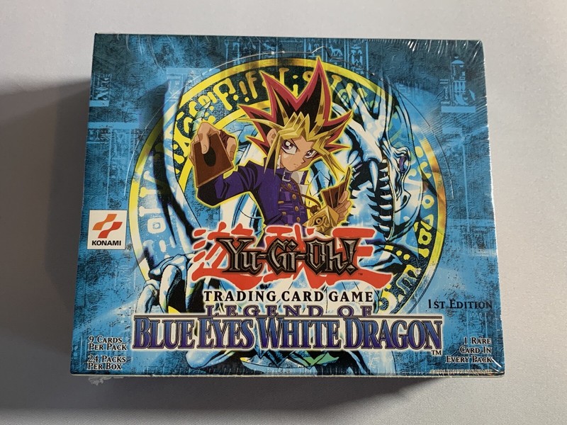 YUGIOH LEGEND OF BLUE-EYES WHITE DRAGON 1ST EDITION FACTORY SEALED