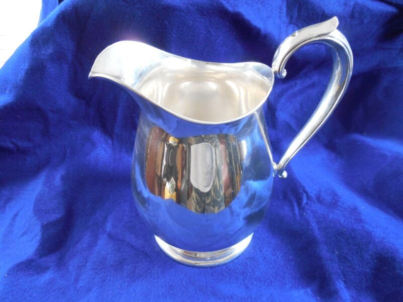 Fisher Sterling Silver Water Pitcher 8.75" ~ # 2026 ~ No Monogram 623 grams