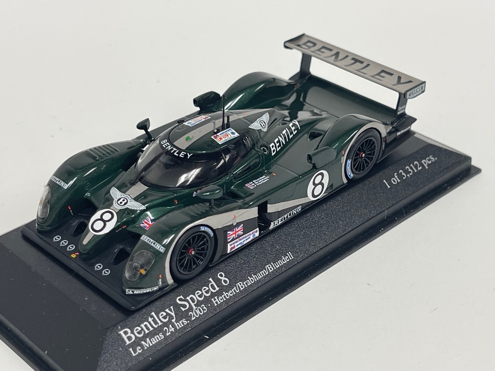 1/43 Minichamps Bentley Speed 8 from the 2003 24 Hours of