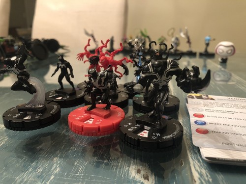 Marvel Heroclix Venom Carnage Symbiote 8 Figure Lot #032 See Description