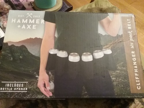 Cliffhanger Six 6 Pack Beer Belt Bar Novelty Cans Bottles Party Supplies New Box