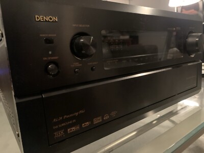 Denon AVR-5803 7.1 Receiver Bundle With Touchscreen Remote And Dock