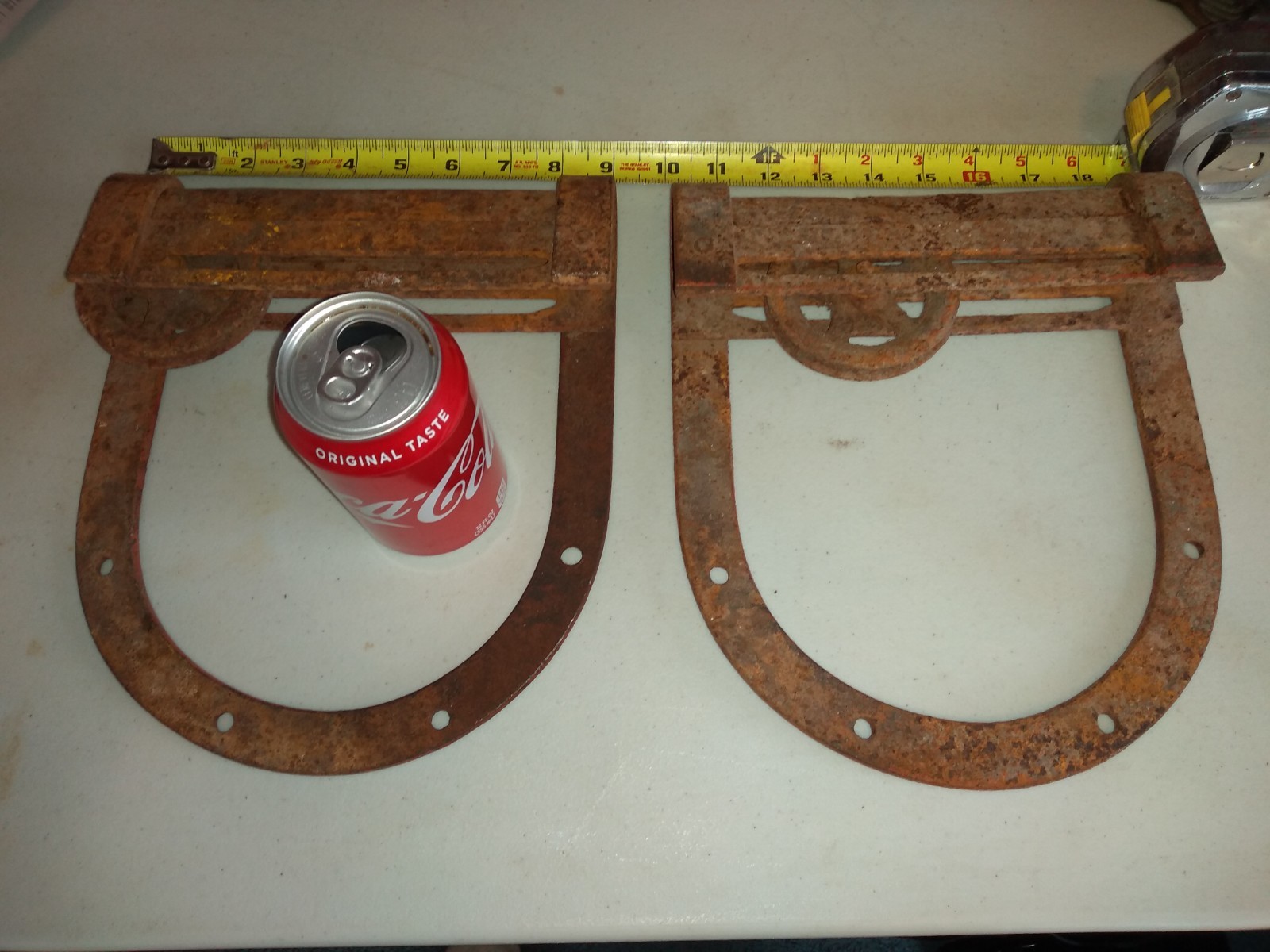 2 rare Vintage Barn Door Rollers sliding door  Repurpose decor