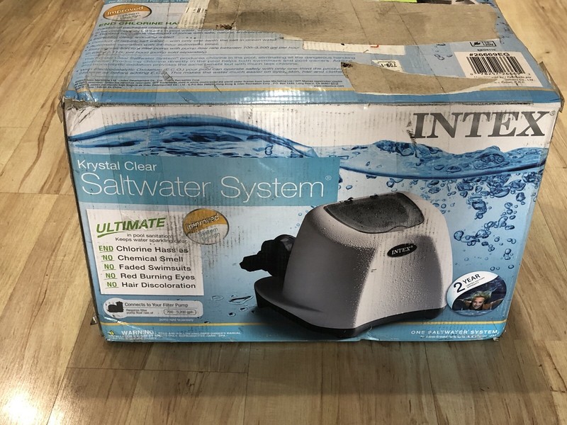 Neuf Intex eg 1v Krystal Transparent Eau Sale System Piscine Chlorinateur Ebay