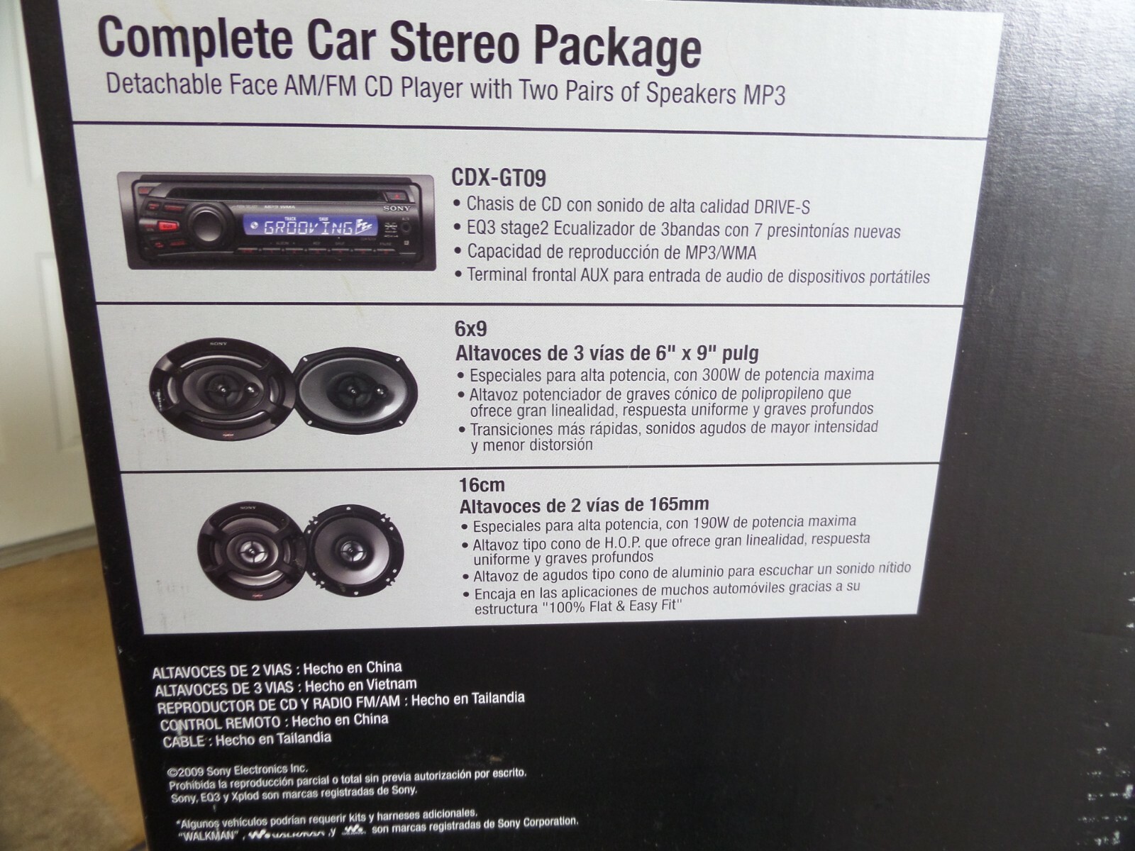 Sony Xplod in dash stereo system, CD MP3 Detachable face plate new