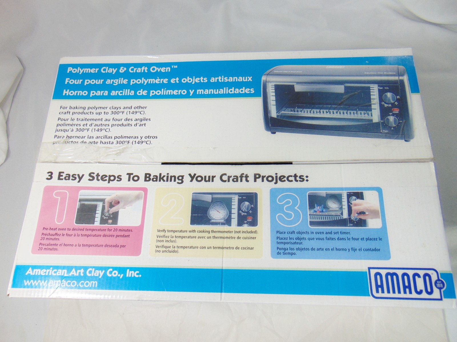AMACO 12505P Polymer Clay & Craft Oven + Manual Open Box Tested Works Excellent