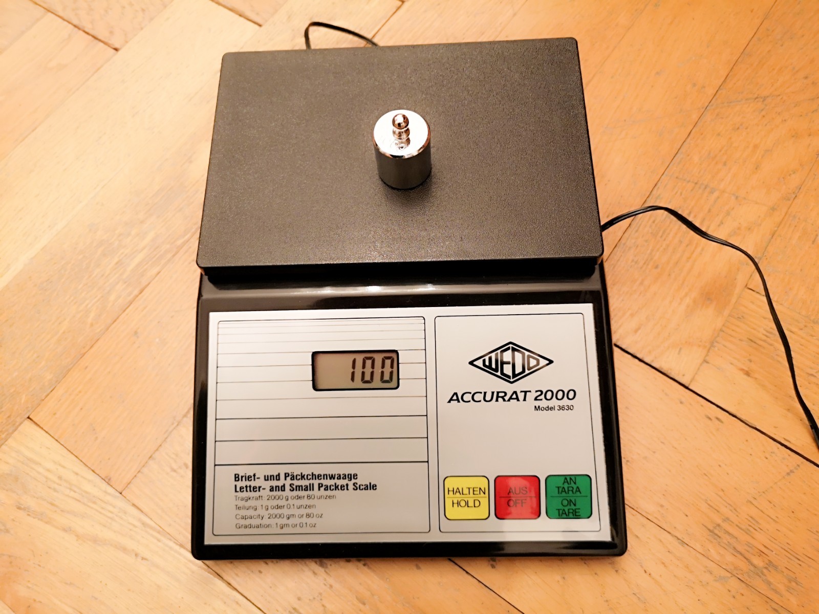 Briefwaage WEDO ACCURAT MODELL 3630 - Guter Zustand, perfekt kalibriert