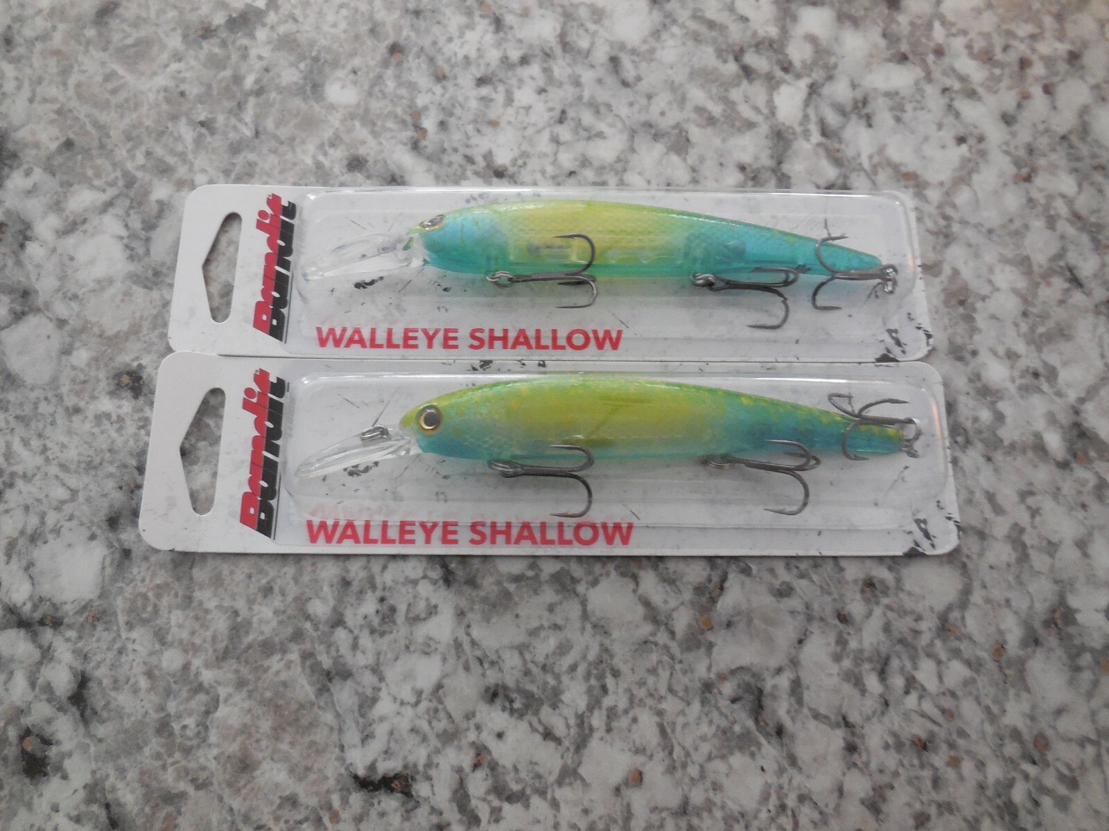 LOT 2 Bandit Lures  Walleye Shallow Diver - 5/8 oz. 4 3/4 inch-   COLOR VICE